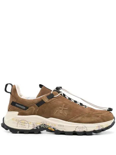 Premiata Cross 02 Sneakers In Brown