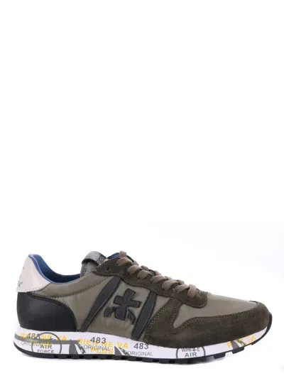 Premiata Sneakers In Verde Muschio