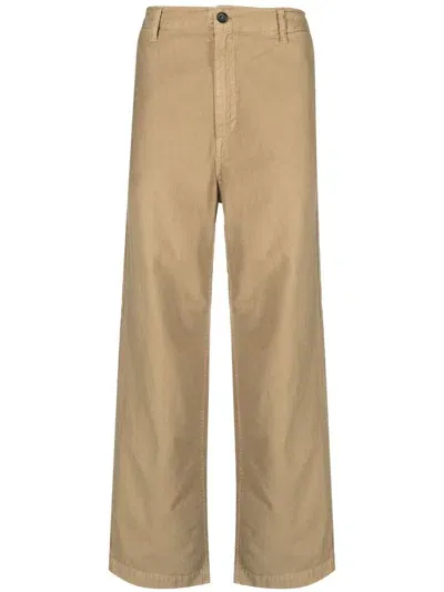 President's Mid-rise Wide-leg Trousers In Neutrals