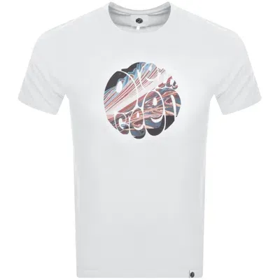 Pretty Green Sundown Logo T Shirt White