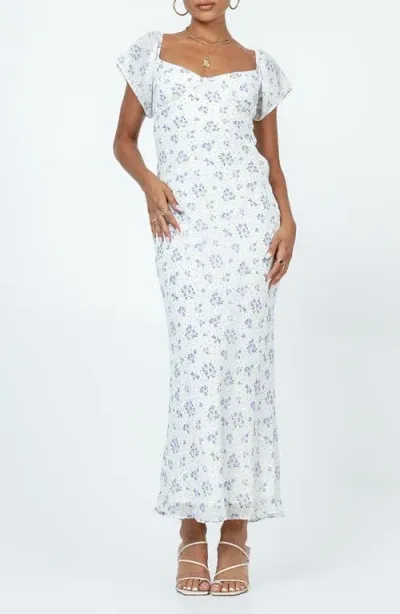 Princess Polly Hera Floral Maxi Dress In White