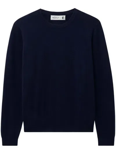 Pringle Of Scotland Round-neck Cashmere Sweater In Blue