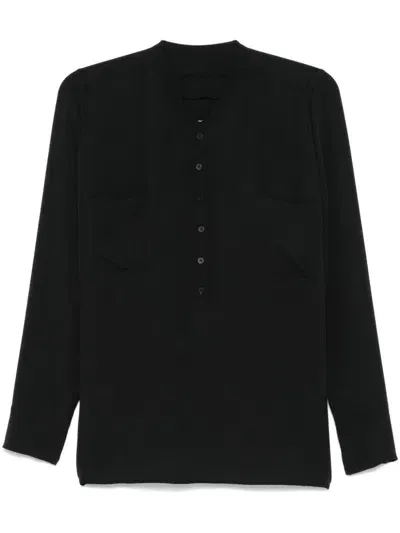 Private 0204 Silk Shirt In Black