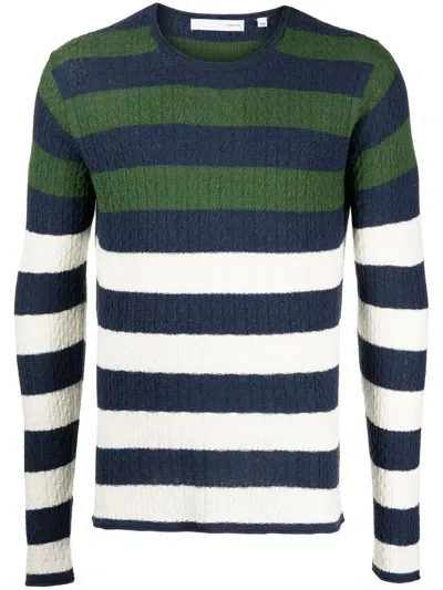 Private Stock The Montmartre Striped Jumper In Blue