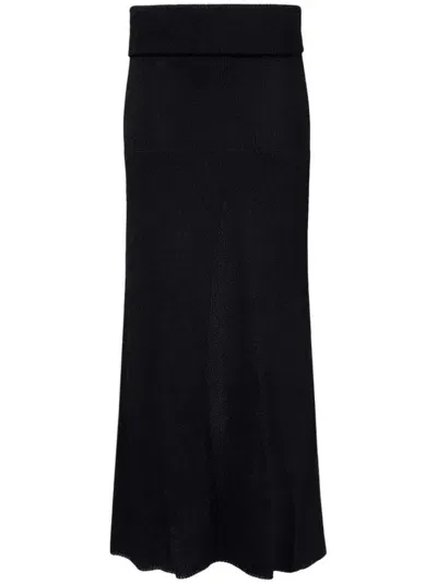 Proenza Schouler Avalon Midi Skirt In Black