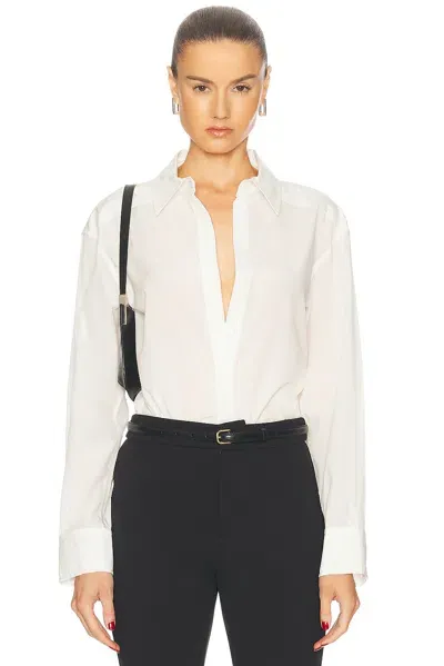 Proenza Schouler Demi Blouse In Bone