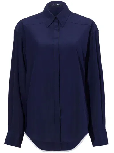 Proenza Schouler Demi Shirt In Blue