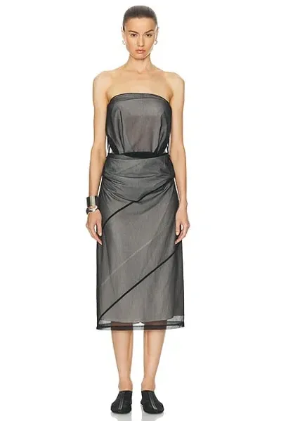 Proenza Schouler Gwen Strapless Cut-out Dress In Black