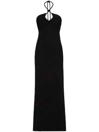 Proenza Schouler Halterneck Maxi Dress In Black