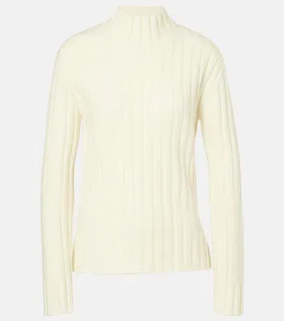 Proenza Schouler Haven Ribbed-knit Wool-blend Sweater In White