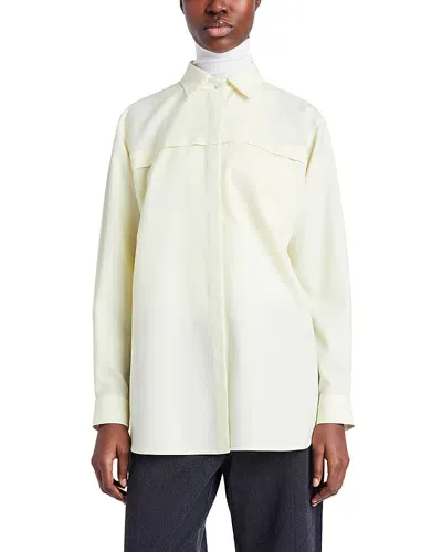 Proenza Schouler White Label Rose Shirt In Light Yellow