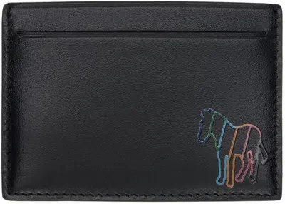 Ps By Paul Smith Black & Brown Zebra Card Holder In 79 Blacks