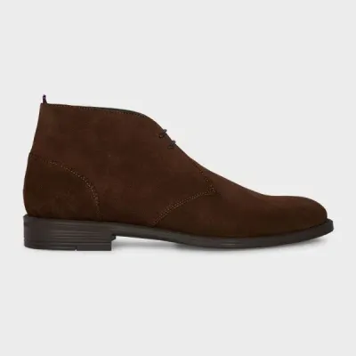 Ps By Paul Smith Almond-toe Leather Brogues In Brown