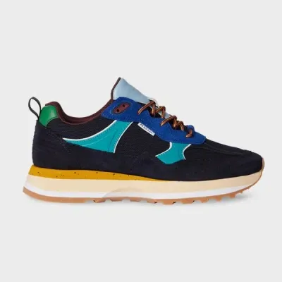 Ps By Paul Smith Dark Navy Suede 'banks' Trainers Blue