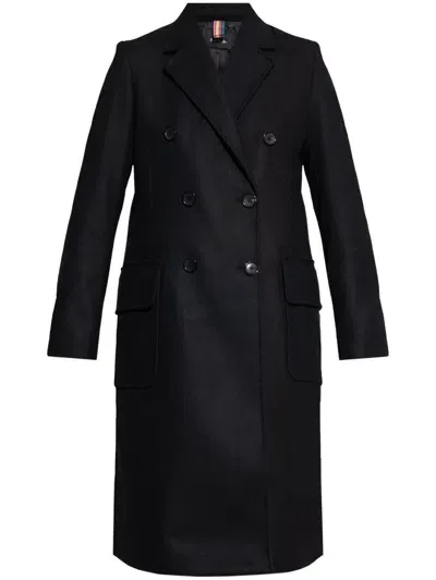 Ps By Paul Smith Double-breasted Coat In Black