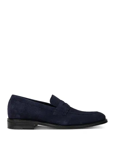 Ps By Paul Smith Remi Suede Loafers In Blue