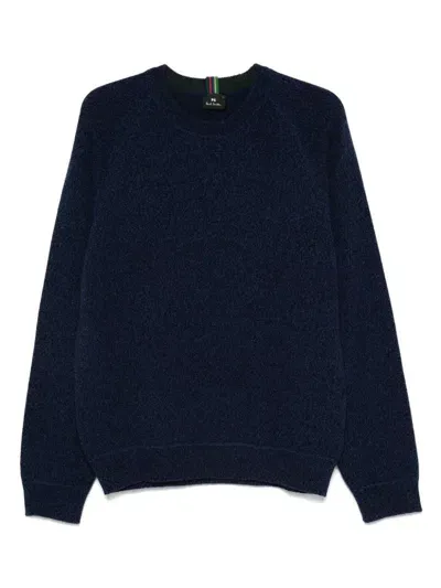 Ps By Paul Smith Merino Wool Jumper In Blue