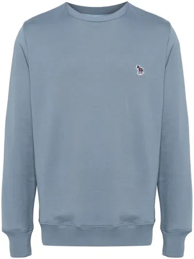 Ps By Paul Smith Organic Cotton Sweater In Blue