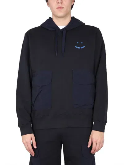 Ps By Paul Smith Happy Sweatshirt In Blue