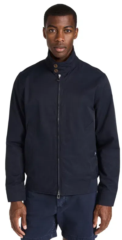 Ps By Paul Smith Stand Collar Harrington Jacket Dark Navy In Blue