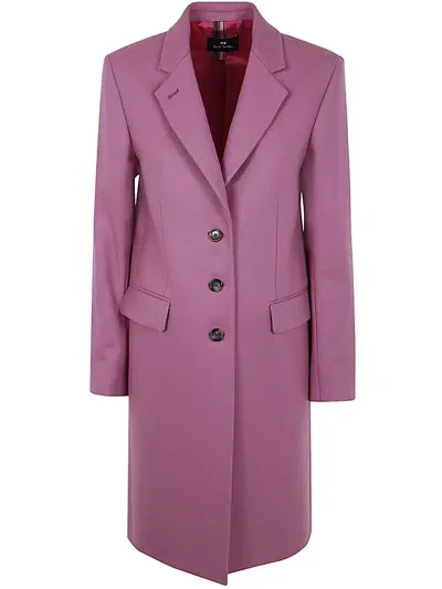 Ps By Paul Smith Womens Coat In Pink & Purple