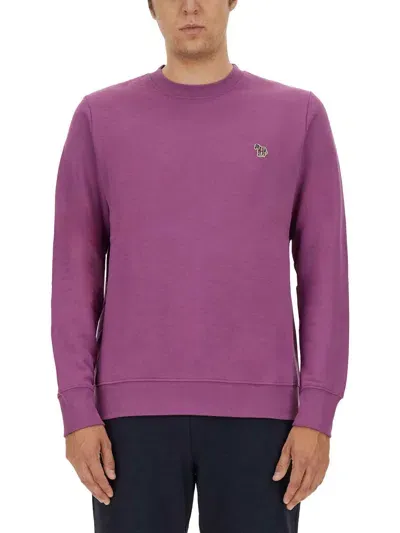 Ps By Paul Smith Zebra Sweatshirt In Purple