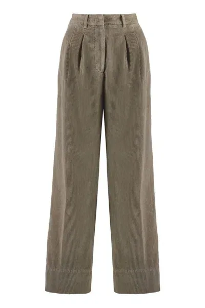 Pt01 Frankie Corduroy Trousers In Beige