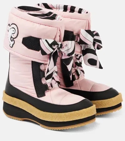 Pucci Iride Snow Boots In Pink