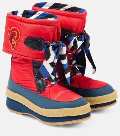 Pucci Iride Snow Boots In Red