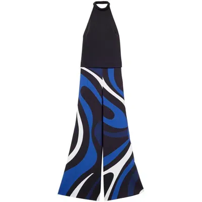 Pucci Jumpsuits In Black/blue