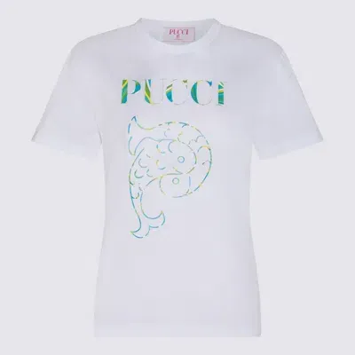 Pucci White Cotton T-shirt