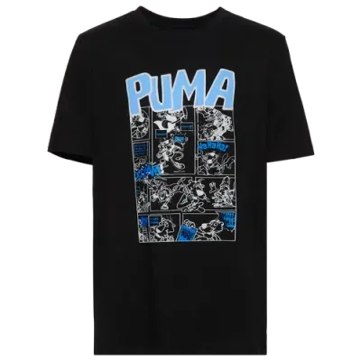 Puma Boys   Sports Storyboard Graphic T-shirt In Blue/black