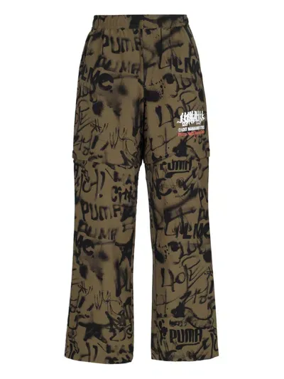 Puma Trousers In Green