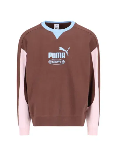 Puma X Kidsuper Crewneck Sweatshirt In Brown