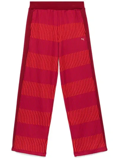 Puma The Players Lane T7 Pants In Intense Red