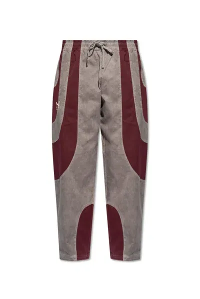 Puma Tapered Leg Panelled Pants In Multi