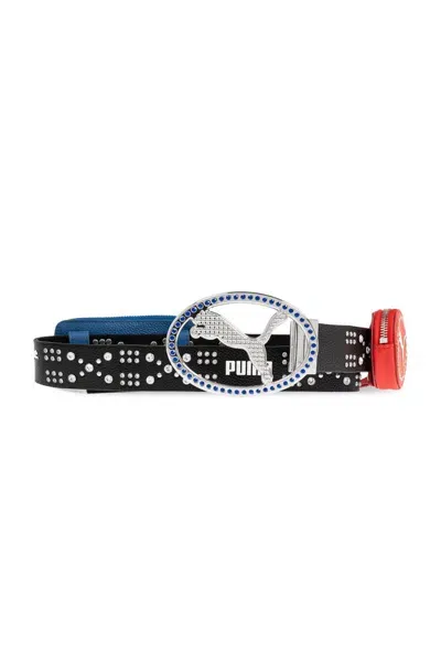 Puma X A$ap Rocky Embellished Logo Plaque Belt In Black