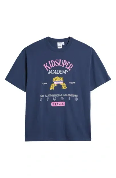 Puma X Kidsuper Graphic T-shirt In Blue