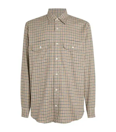 Purdey Check Shirt In Neutral