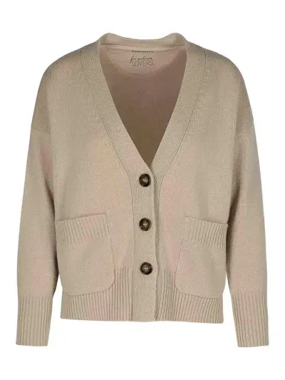 Purotatto Cardigan In Cashmere Beige In Beis