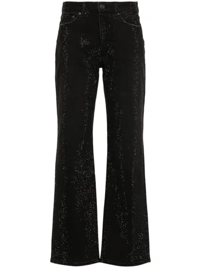 Purple Brand Crystal-embellished Jeans In Black