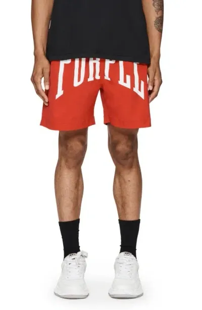 Purple Brand Uppercut All Around Performance Shorts In Red