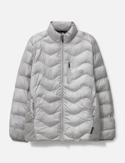 Purple Mountain Observatory Waves Light Puffer Jacket In Grey