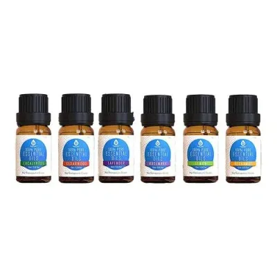 Pursonic 6 Pack Of 100% Pure Essential Aromatherapy Oils In Multicolor