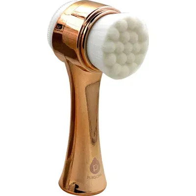 Pursonic Dual Sided Facial Cleansing Brush In Rose Gold