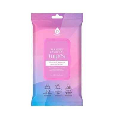 Pursonic Makeup Removal Wipes 12 Pack In Pink