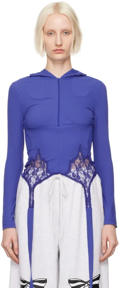 Pushbutton Blue Lace Point Hoodie