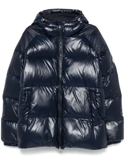 Pyrenex Logo Duvet Jacket In Blue