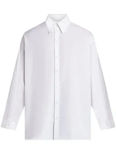 Qasimi Core Poplin Shirt In White