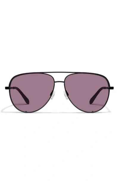 Quay Australia High Key 55mm Aviator Sunglasses In Black/amethyst